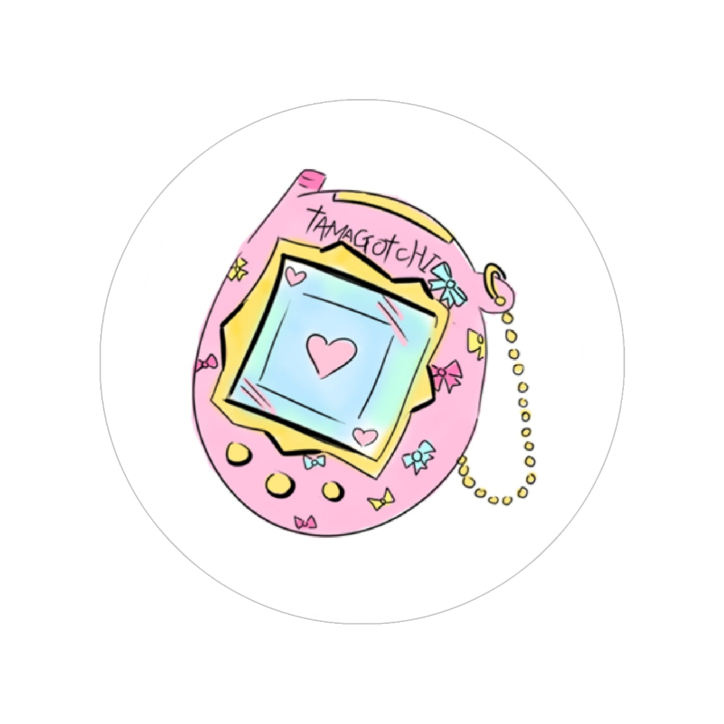 Tamagatchi transparent Sticker